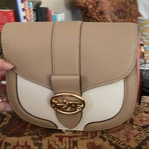 Coach Xbody Beige/Pink/Off White Bag NWT
